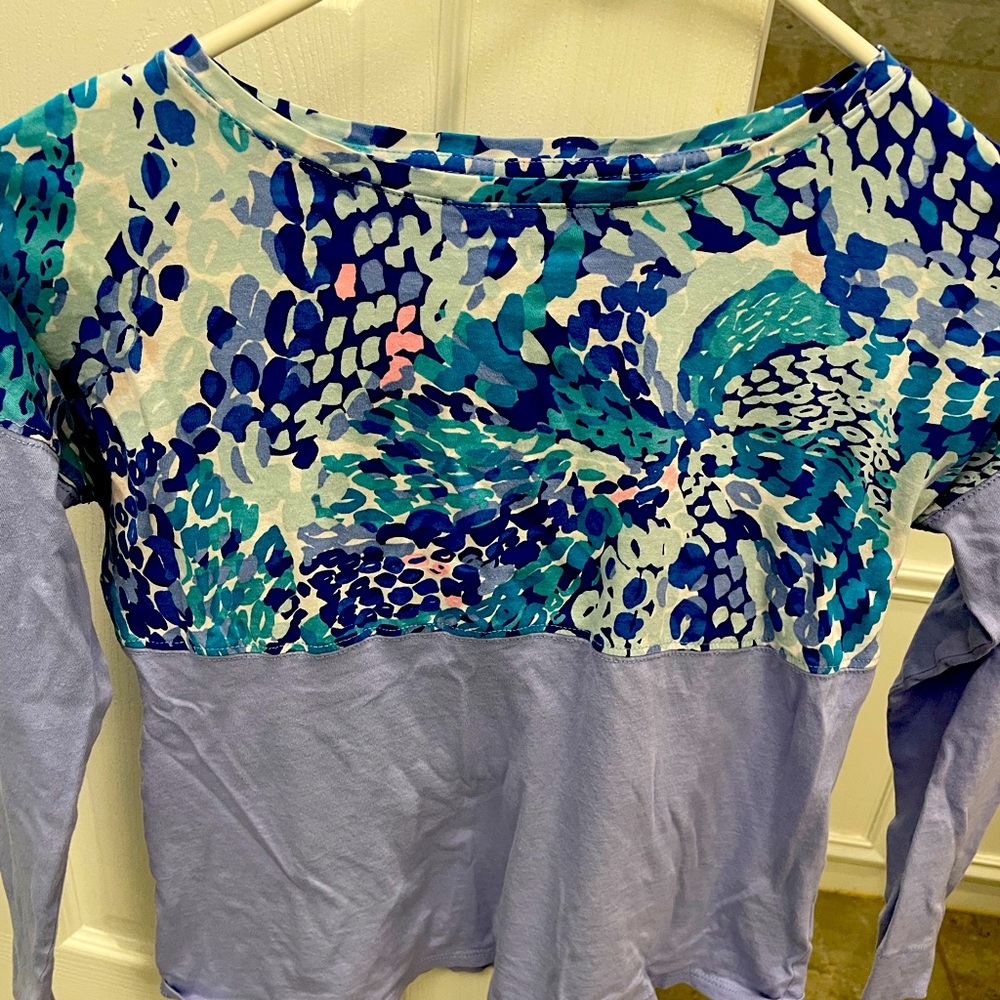 Lilly Pulitzer Girls Long Sleeve Top Size 8-10